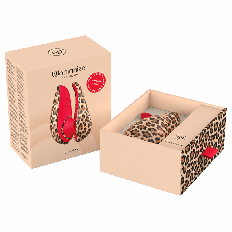 WOMANIZER LIBERTY 2 ESTIMULADOR DE CLiTORIS POR SUCCIoN 8 NIVELES ESTAMPADO DE LEOPARDO