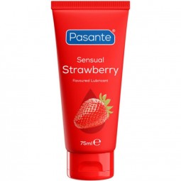 PASANTE SENSUAL STRAWBERRY LUBRICANTE iNTIMO BASE AGUA SABOR FRESA 75 ML