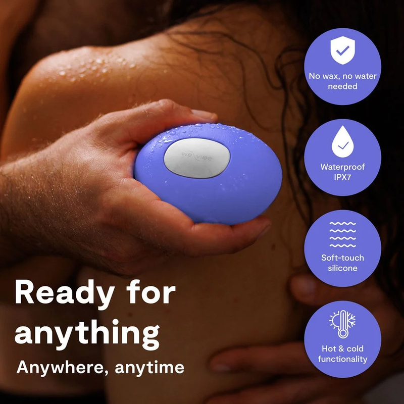 WE VIBE TEMP VIBRADOR CON FUNCIoN DE CALOR Y FRiO AZUL LAVANDA