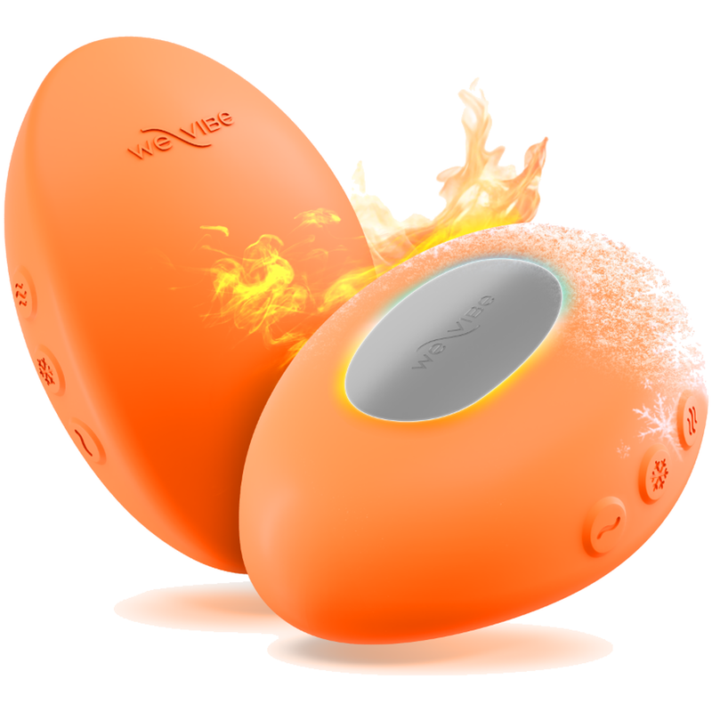 WE VIBE TEMP VIBRADOR CON FUNCIoN DE CALOR Y FRiO MANDARINA