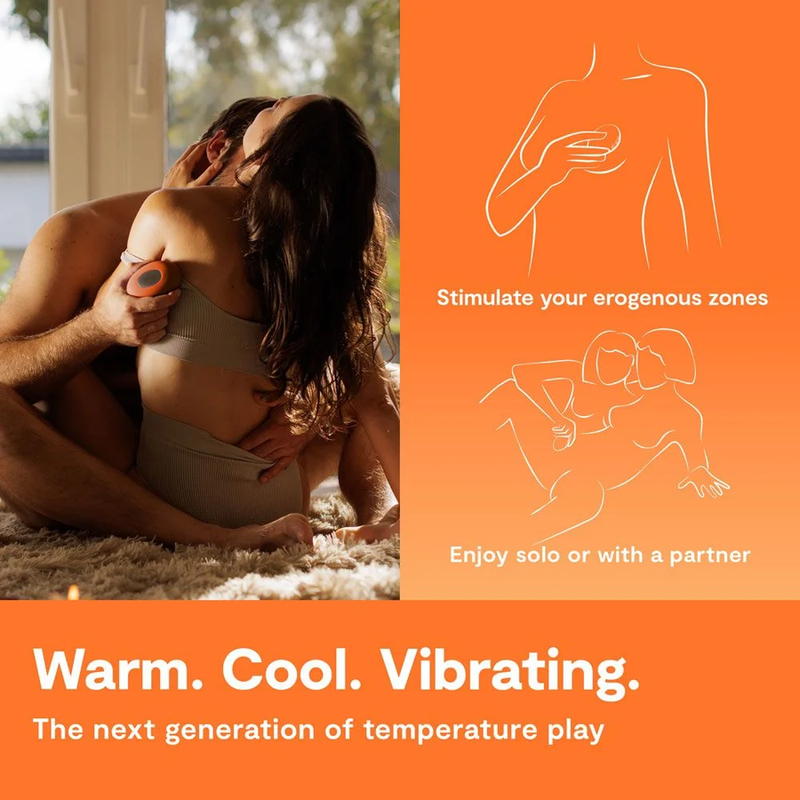 WE VIBE TEMP VIBRADOR CON FUNCIoN DE CALOR Y FRiO MANDARINA