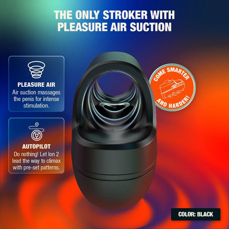 ARCWAVE ION 2 MASTURBADOR MASCULINO CON ESTIMULACIoN POR ONDAS DE AIRE NEGRO