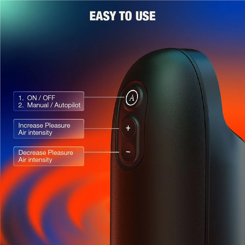 ARCWAVE ION 2 MASTURBADOR MASCULINO CON ESTIMULACIoN POR ONDAS DE AIRE NEGRO