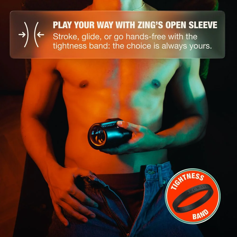 ARCWAVE ZING MASTURBADOR MASCULINO VIBRADOR CON DOBLE MOTOR NEGRO