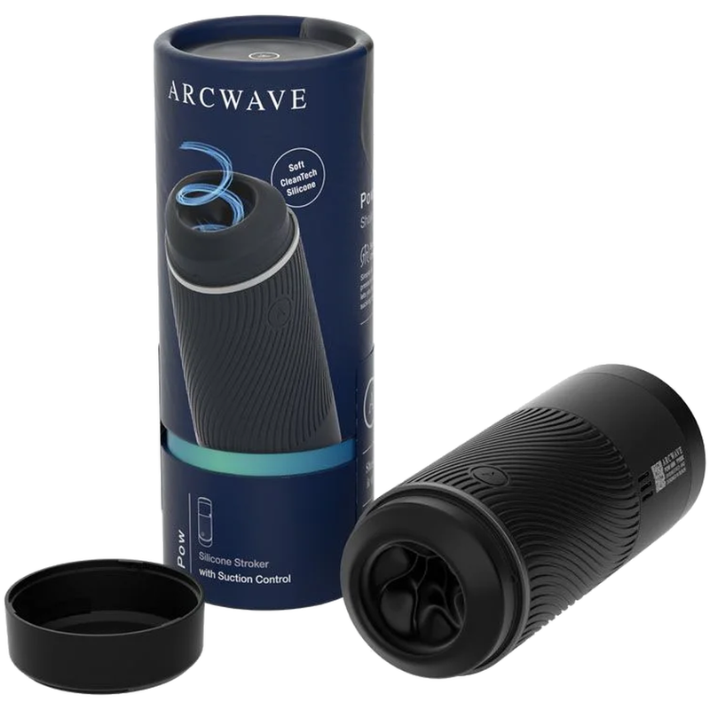 ARCWAVE POW MASTURBADOR MANUAL CON CONTROL DE SUCCIoN NEGRO