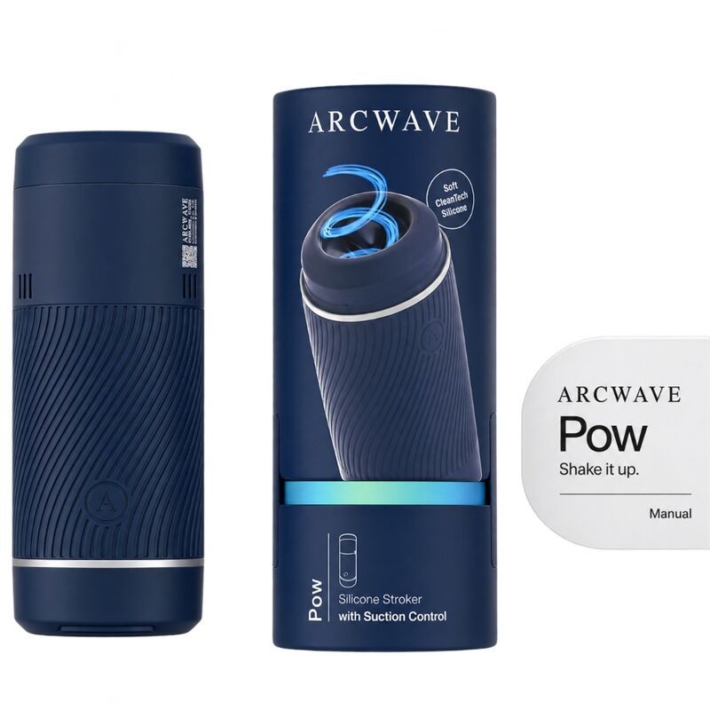 ARCWAVE POW MASTURBADOR MANUAL CON CONTROL DE SUCCIoN AZUL