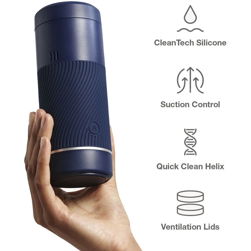 ARCWAVE POW MASTURBADOR MANUAL CON CONTROL DE SUCCIoN AZUL