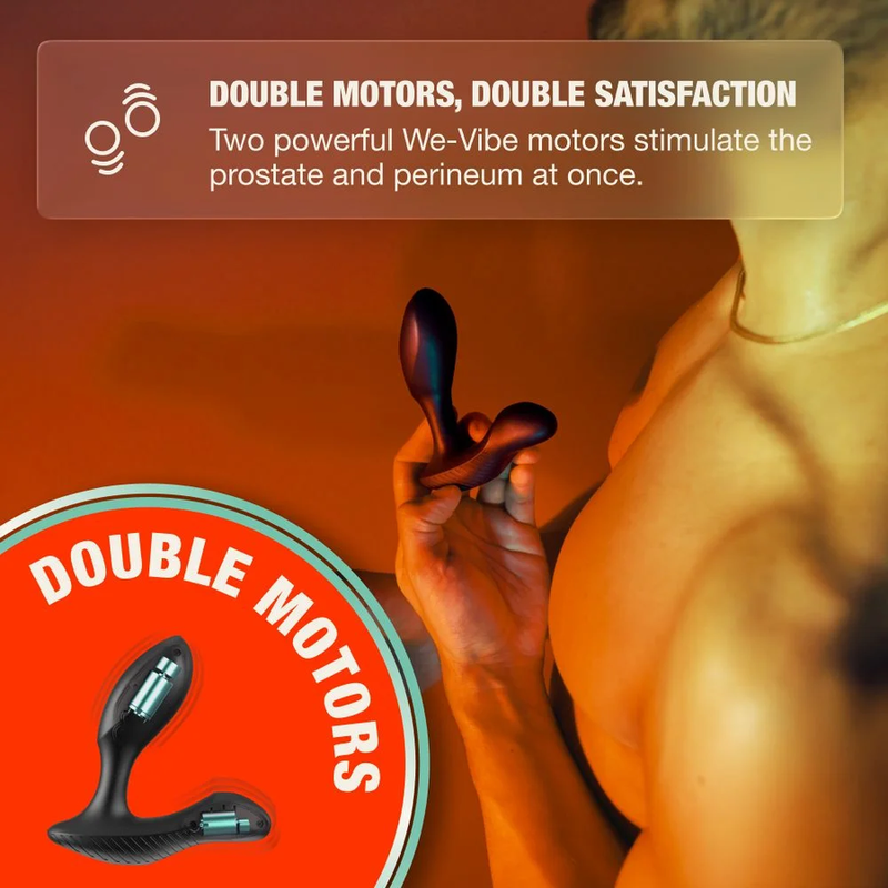 ARCWAVE PERK MASAJEADOR PROSTaTICO VIBRADOR CON DOBLE MOTOR Y CONTROL REMOTO NEGRO