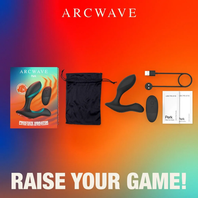ARCWAVE PERK MASAJEADOR PROSTaTICO VIBRADOR CON DOBLE MOTOR Y CONTROL REMOTO NEGRO
