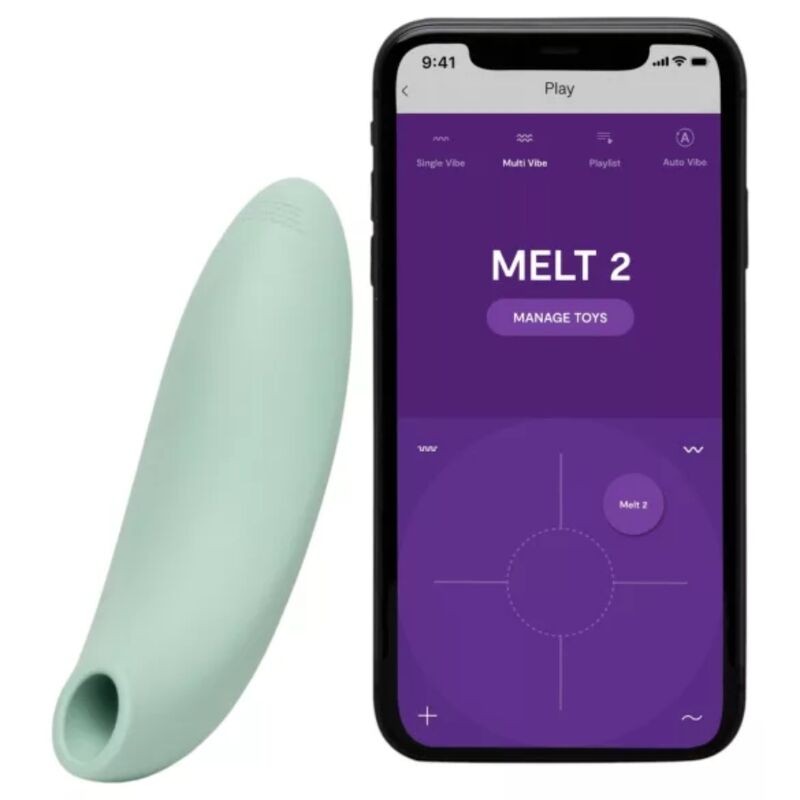 WE VIBE MELT 2 ESTIMULADOR CLITORIANO POR ONDAS DE AIRE VERDE SALVIA