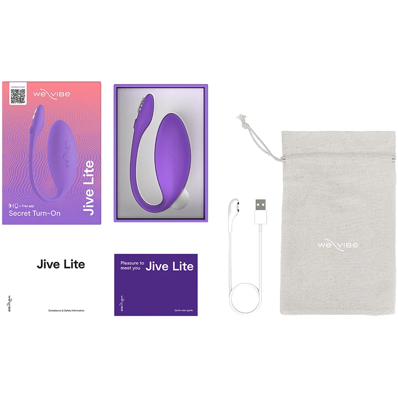 WE VIBE JIVE LITE VIBRADOR HUEVO PONIBLE CON CONTROL POR APLICACIoN PuRPURA