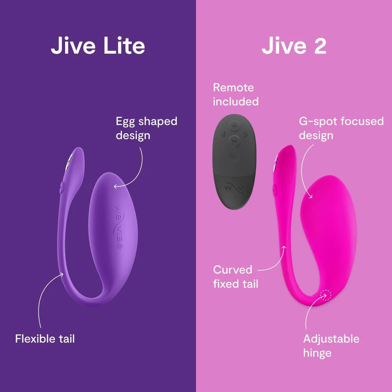 WE VIBE JIVE LITE VIBRADOR HUEVO PONIBLE CON CONTROL POR APLICACIoN PuRPURA