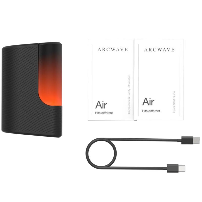 ARCWAVE AIR MASTURBADOR MASCULINO ELaSTICO CON PULSOS DE AIRE Y 6 INTENSIDADES NEGRO