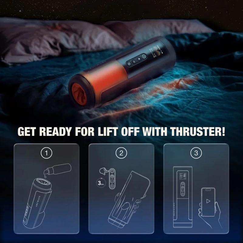 ARCWAVE THRUSTER MASTURBADOR MASCULINO AUTOMaTICO CON VAIVeN ROTACIoN Y CONTROL
