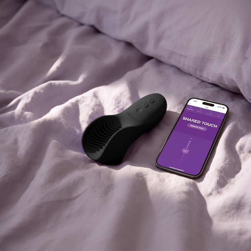 WE VIBE SHARED TOUCH VIBRADOR PARA PAREJAS DE DOBLE CARA NEGRO