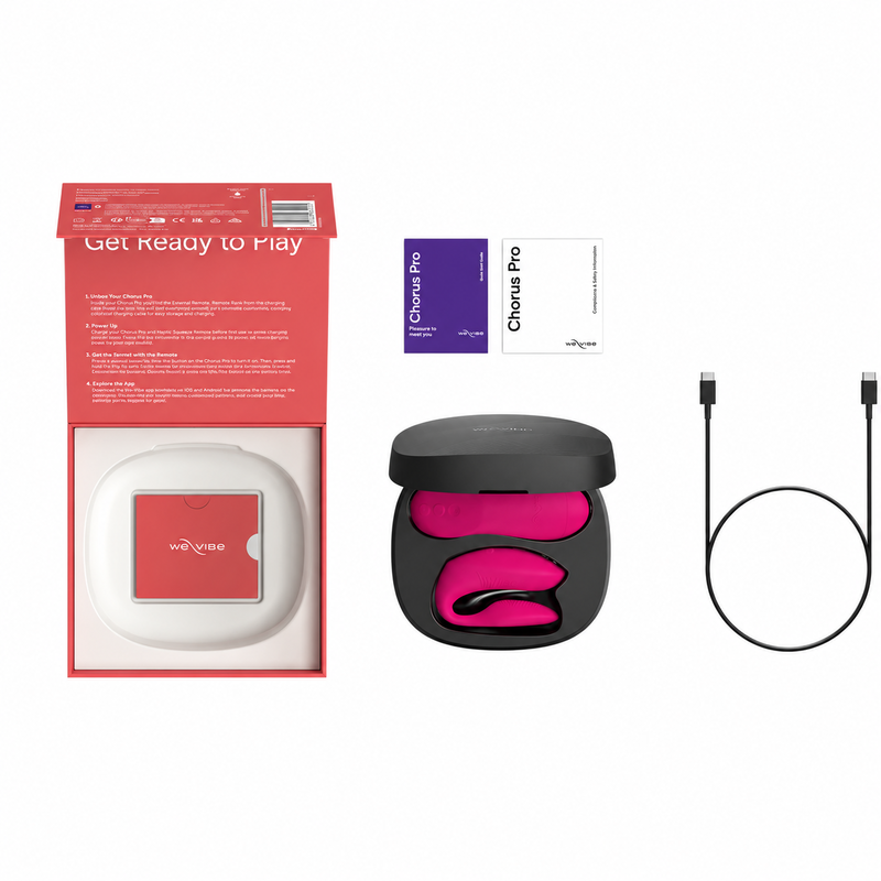 WE VIBE CHORUS PRO VIBRADOR PREMIUM PARA PAREJAS ROSA ELeCTRICO