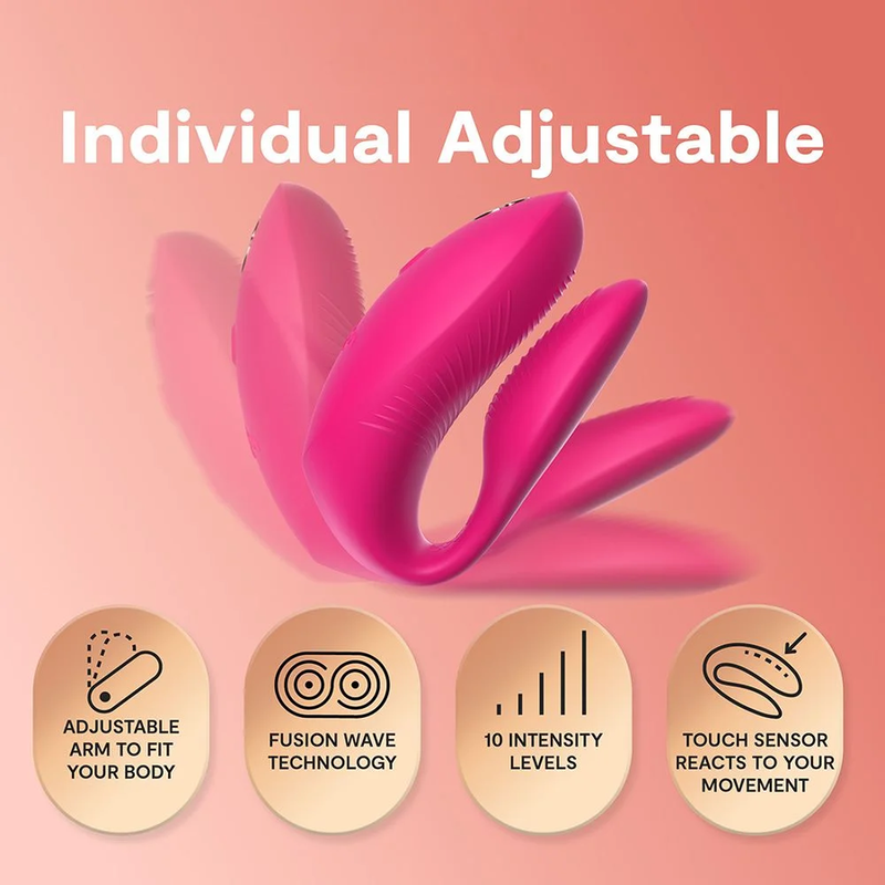 WE VIBE CHORUS PRO VIBRADOR PREMIUM PARA PAREJAS ROSA ELeCTRICO