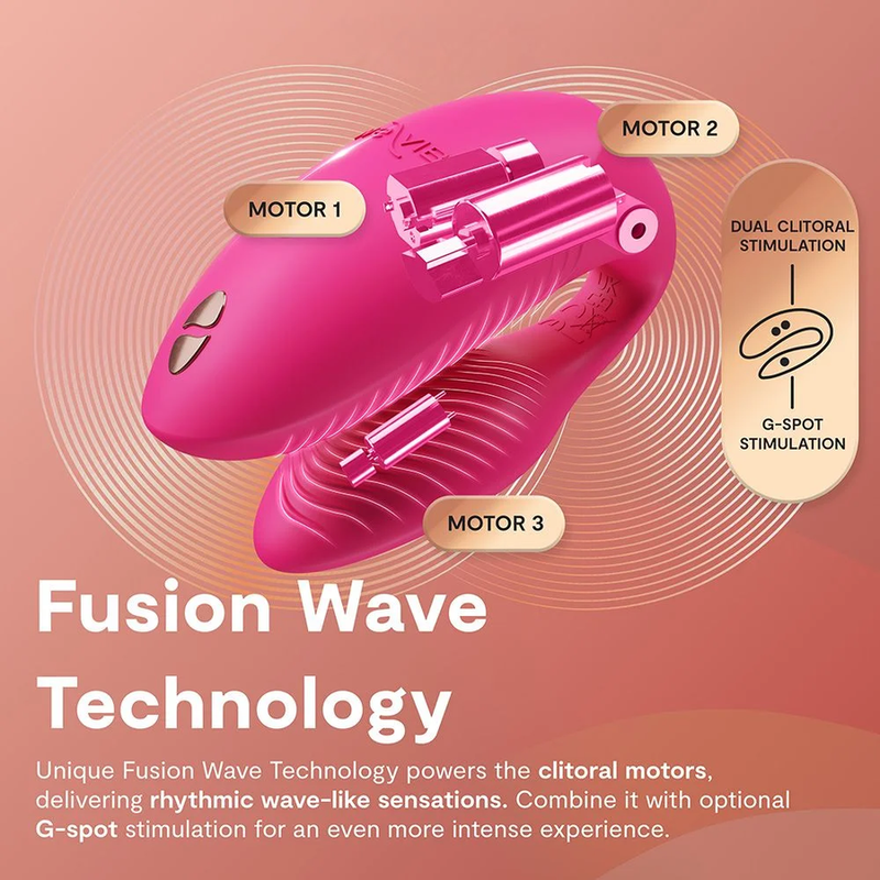 WE VIBE CHORUS PRO VIBRADOR PREMIUM PARA PAREJAS ROSA ELeCTRICO