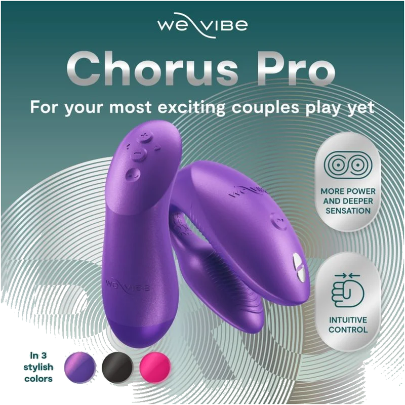 WE VIBE CHORUS PRO VIBRADOR PREMIUM PARA PAREJAS PuRPURA CoSMICO