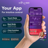 WE VIBE SYNC O VIBRADOR PARA PAREJAS CON ESTIMULACIoN ENVOLVENTE PuRPURA CLARO