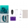 WE VIBE SYNC 2 VIBRADOR AJUSTABLE PARA PAREJAS VERDE TERCIOPELO