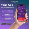 WE VIBE SYNC 2 VIBRADOR AJUSTABLE PARA PAREJAS VERDE TERCIOPELO