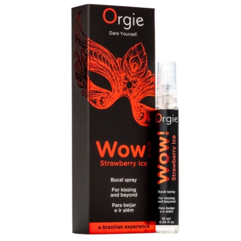 ORGIE WOW STRAWBERRY ICE SPRAY BUCAL BESABLE EFECTO FRiO 10 ML