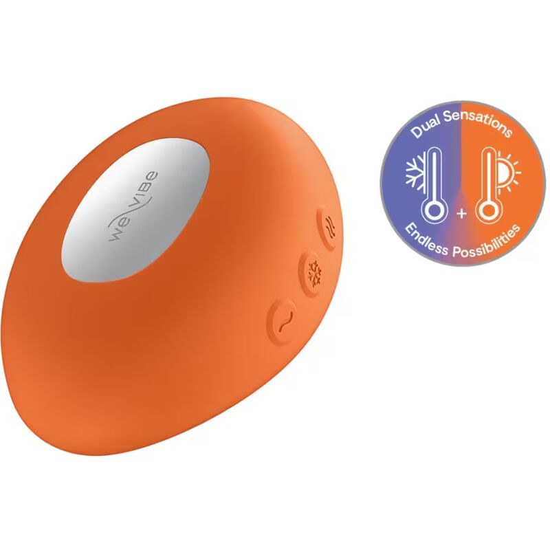WE VIBE TEMP VIBRADOR CON FUNCIoN DE CALOR Y FRiO MANDARINA