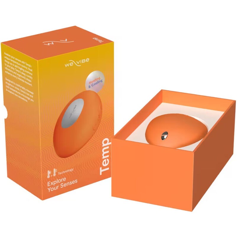 WE VIBE TEMP VIBRADOR CON FUNCIoN DE CALOR Y FRiO MANDARINA