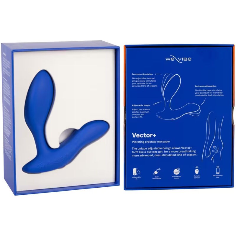 WE VIBE VECTOR MASAJEADOR DE PRoSTATA CON DOBLE ESTIMULACIoN AZUL REAL