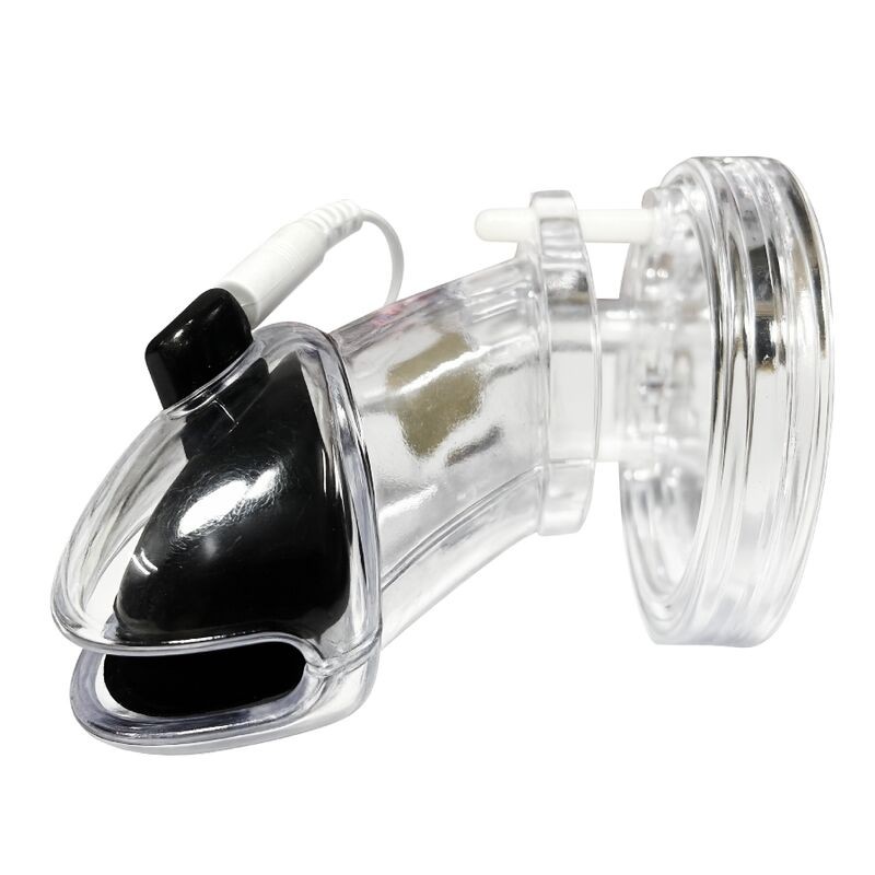 HIDDEN DESIRE EXTREME PENIS GEAR JAULA DE CASTIDAD CON ELECTROESTIMULACIoN Y CONTROL REMOTO TRANSPARENTE