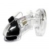 HIDDEN DESIRE EXTREME PENIS GEAR JAULA DE CASTIDAD CON ELECTROESTIMULACIoN Y CONTROL REMOTO TRANSPARENTE