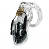 HIDDEN DESIRE EXTREME PENIS GEAR JAULA DE CASTIDAD CON ELECTROESTIMULACIoN Y CONTROL REMOTO TRANSPARENTE
